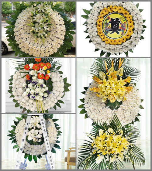 四川绵阳江油市三合镇双江村花圈速递